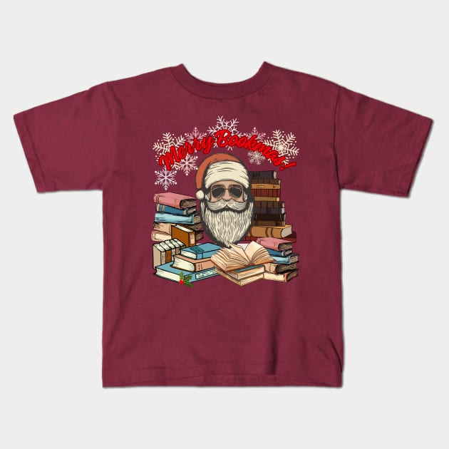 Christmas Reading Season Kids T-Shirt by DorothyPaw